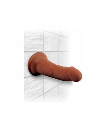 Dildo Triple Densidad 6 Caramelo