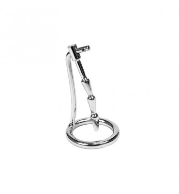 Plug Castidad Pene con Candado Acero Inoxidable