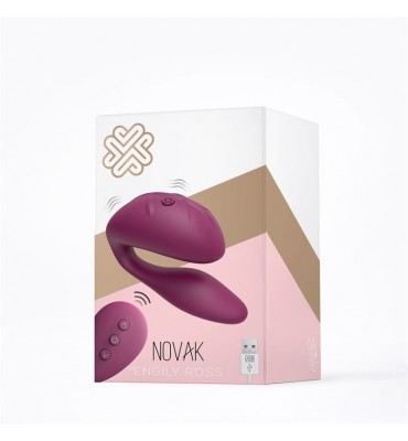 Novak Vibrador para Parejas Control Remoto USB Purpura