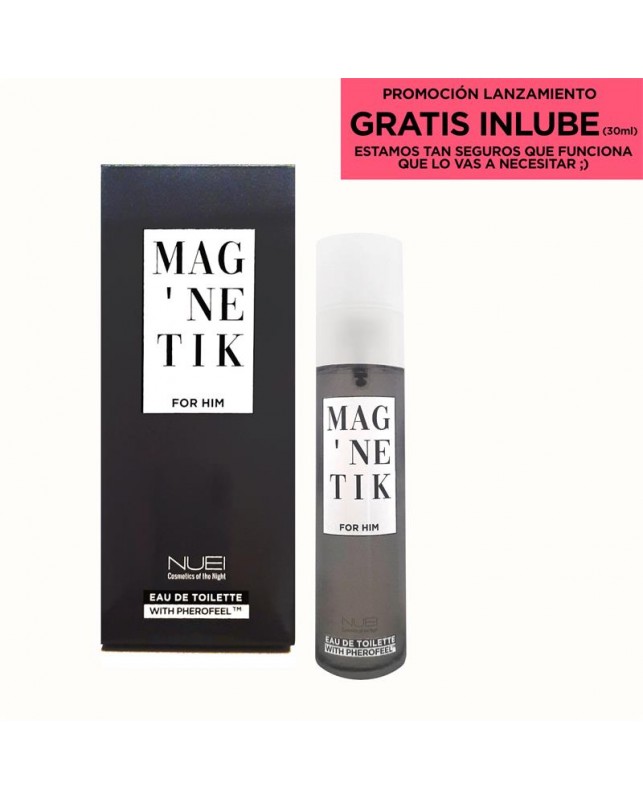 Perfume con Feromonas MAGNETIK for Him Lubricante 30 ml Gratis