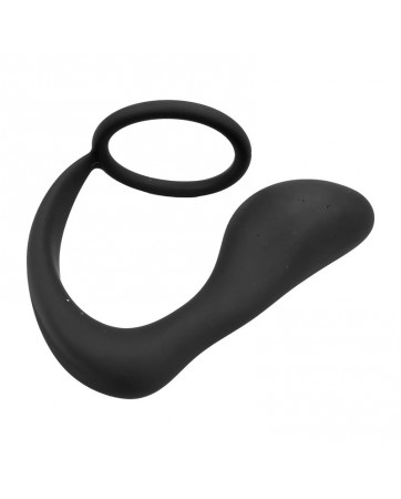 Randal Plug Anal con Anillo para el Pene Silicona Negro