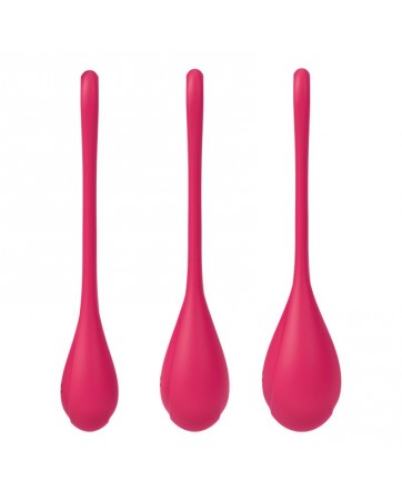 Kit 3 Bolas Suelo Pelvico Yoni Power 1 Rojo