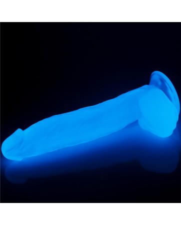 Dildo Lumino 10 Luz Azul