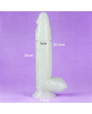 Dildo Lumino 10 Luz Azul