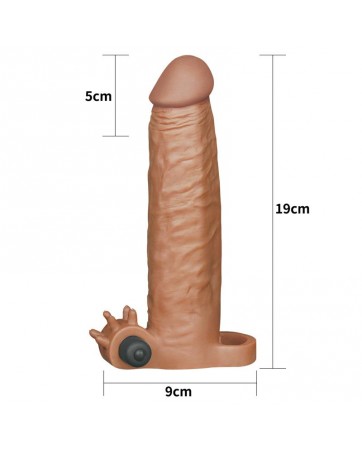 Funda para el Pene Pleasure X Tender Marron Add 2