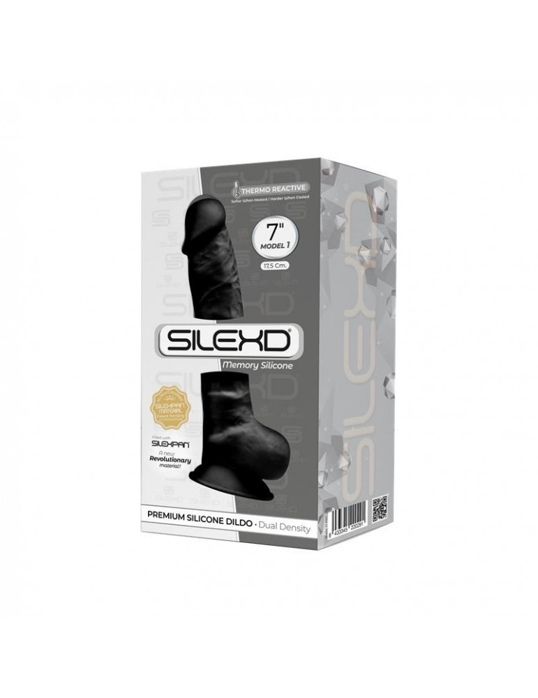 Dildo Dual Density Silicone Mod 1 7 Negro