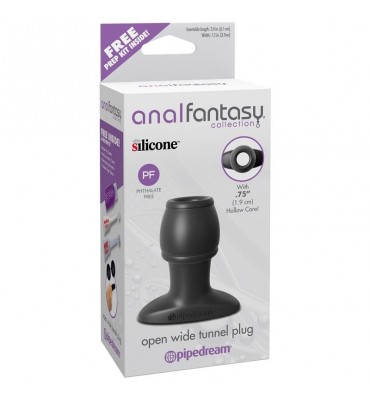 Anal Fantasy Collection Open Wide Tunnel Plug Color Negro