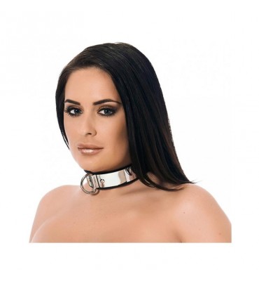 Collar Cuero y Metal Ajustable