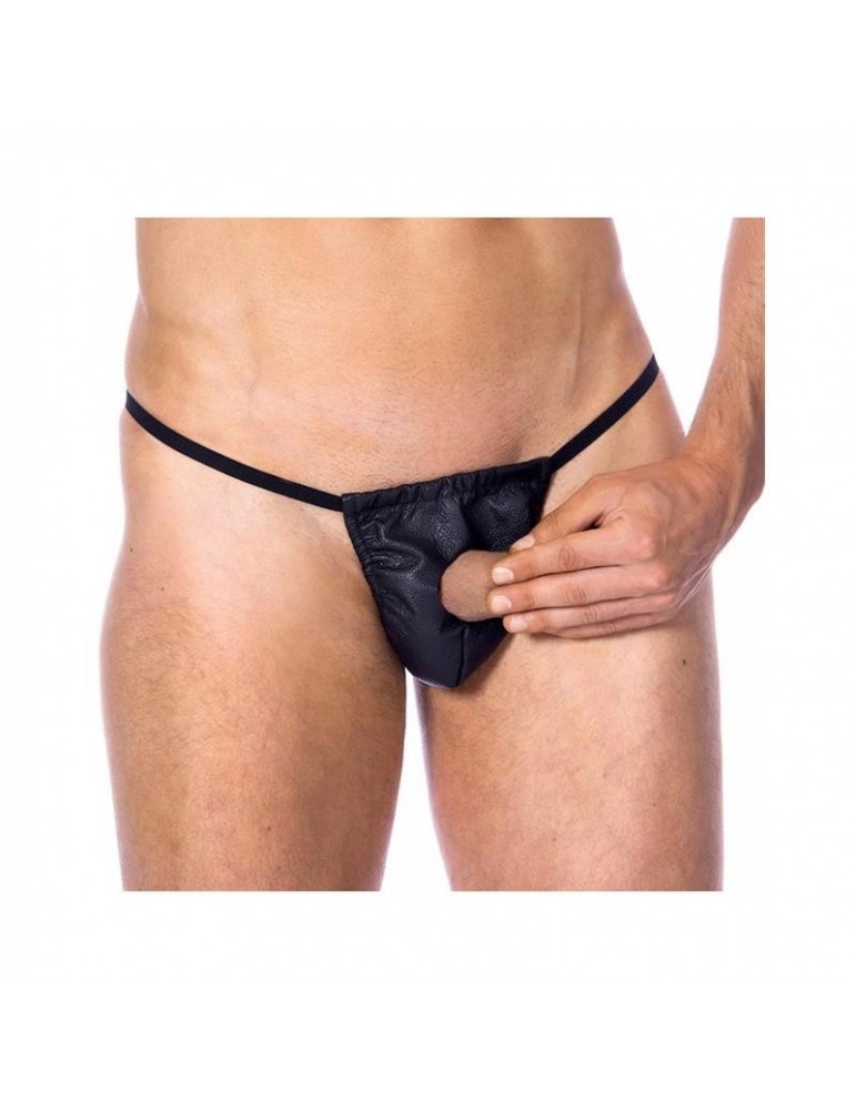 Tanga de Cuero con Abertura Talla unica
