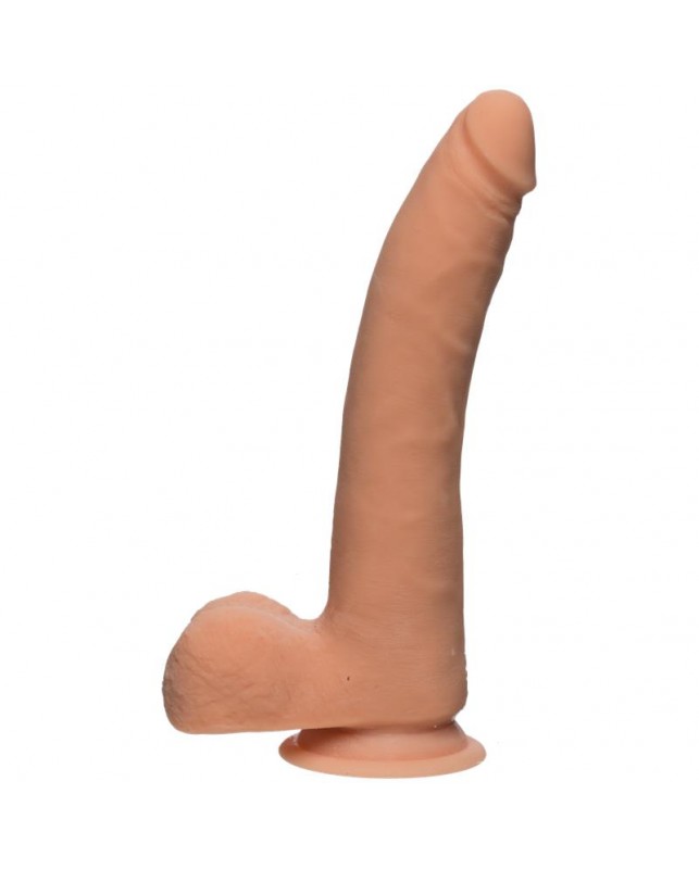 Dildo Dual Density Realistic D Slim con Testiculos 9 Vainilla