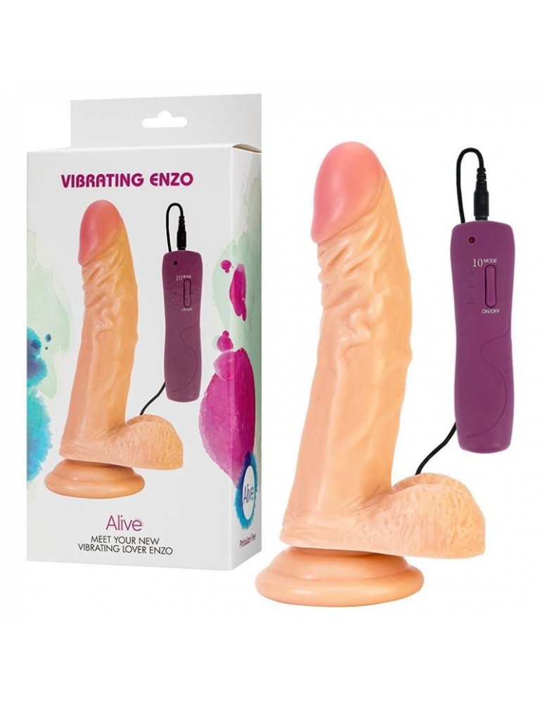 Vibrador Enzo Control Remoto 17 cm