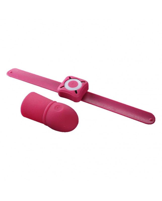 Super Striker Funda para el Pene con Vibracion Rosa