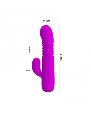 Leopold Vibrador con Funcion de Movimiento USB Silicona