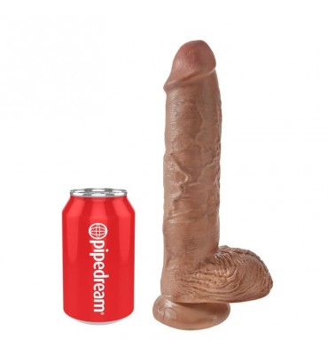 King Cock Pene con Testiculos de 10 Bronceado