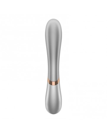 Hot Lover Vibrador Efecto Calor con APP Plata y Champagne