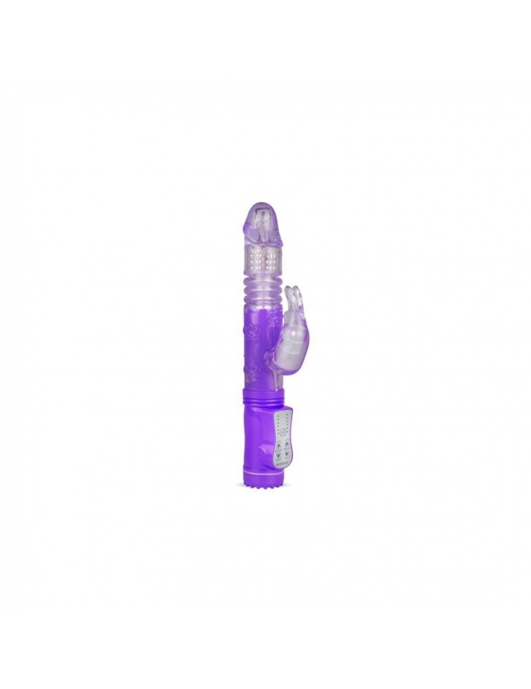 Vibrador con Rotador Thrusting Rabbit Purpura