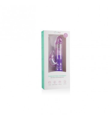 Vibrador con Rotador Thrusting Rabbit Purpura