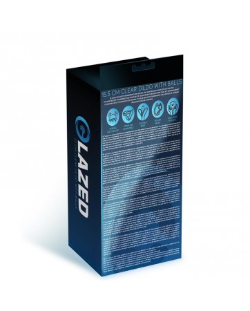 Dildo Realista con Testiculos Material Cristalino 155 cm