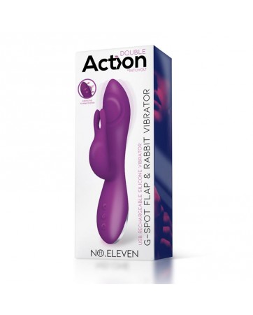No Eleven Vibrador con Conejito Punto G y Fucion de Pulsacion USB Margnetico Silicona