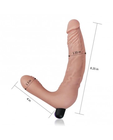 Doble Dildo Strapless Silicona USB