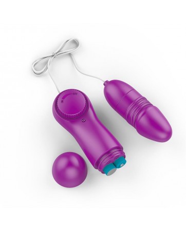 Laary Huevo Vibrador Multi Velocidad Control Remoto Purpur