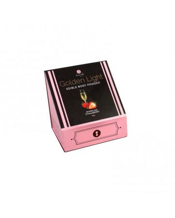 Kit Polvos 100 Comestibles y Plumero Fresas con Cava