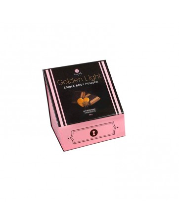 Kit Polvos 100 Comestibles y Plumero Sabor Chocolate Canela y Jengibre