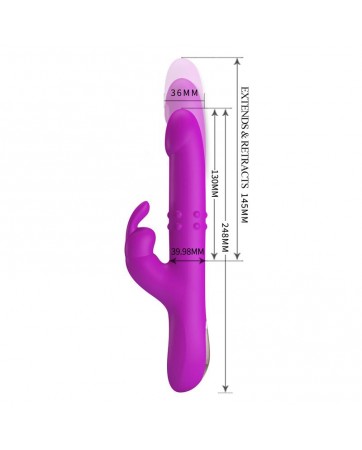 Reese Vibrador con Bolas Internas y Thrusting USB
