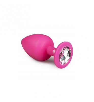 Plug con Diamante Grande Rosa