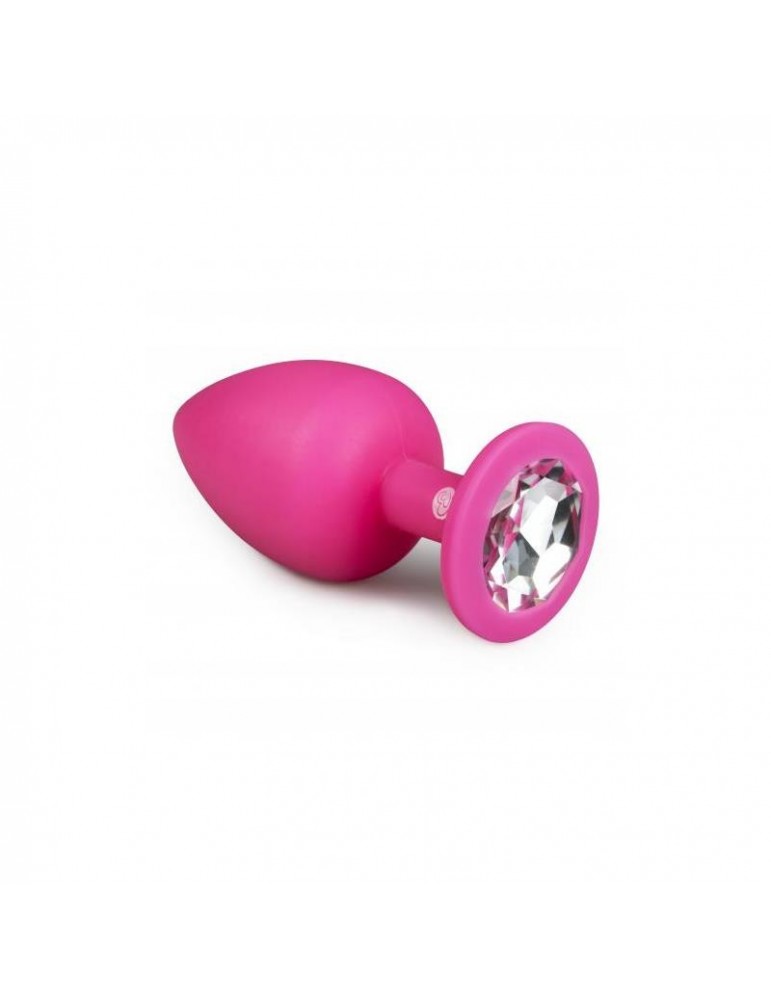 Plug con Diamante Grande Rosa