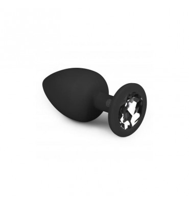 Plug Grande Con Diamante Negro