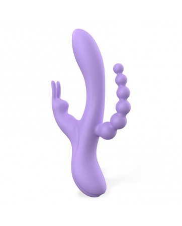 Lindsay Vibrador con Cadena Anal Silicona Liquida Unibody Flexible 2 Motores
