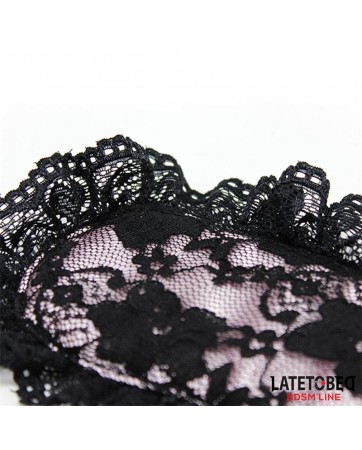 Set de 2 Piezas Antifaz y Esposas de Encaje