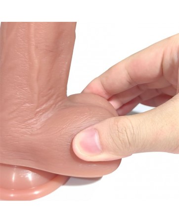 Tiberio Dildo Realista Turbo Shaking con Thrusting Rotacion 360º y Control Remoto Silicona Liquida