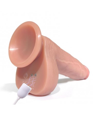 Tiberio Dildo Realista Turbo Shaking con Thrusting Rotacion 360º y Control Remoto Silicona Liquida