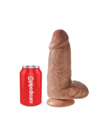 Dildo con Testiculos 9 Chubby Bronceado