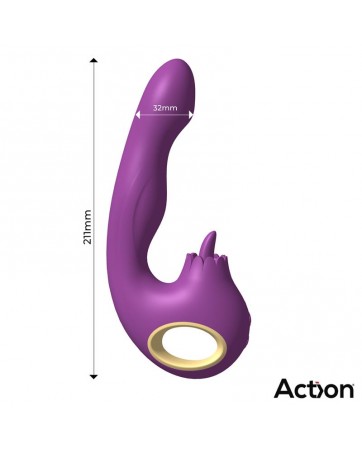 Toka Vibrador con Oscilacion 360º y Lengua Estimuladora