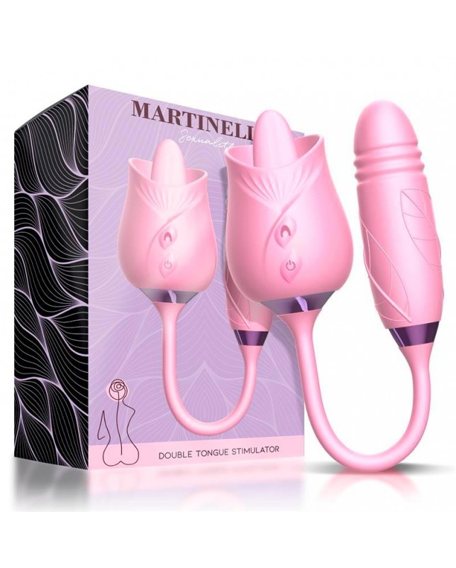 Martinella Lengua Estimuladora Clitoris y Huevo con Thrusting