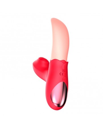 Estimulador Doble con Lengua y Pulsacion