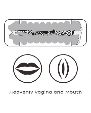 Masturbador Masculino Virgin skin Vagina y Boca