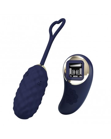 Vivian Huevo Vibrador con Control Remoto con Pantalla Digital Azul