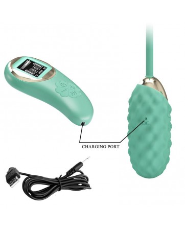 Vivian Huevo Vibrador con Control Remoto Pantalla Digital Verde