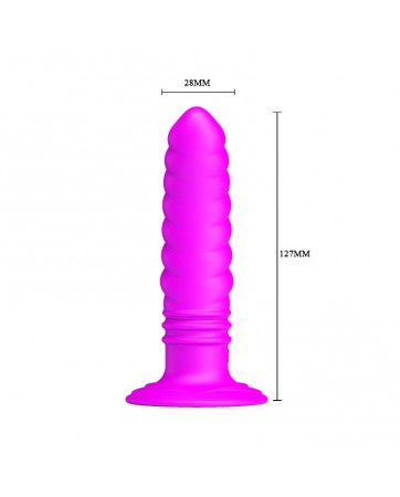 Vibrador Twist Plug Anal Purpura