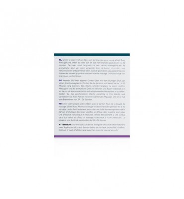 Vela de Masaje Rosa Violeta 200g