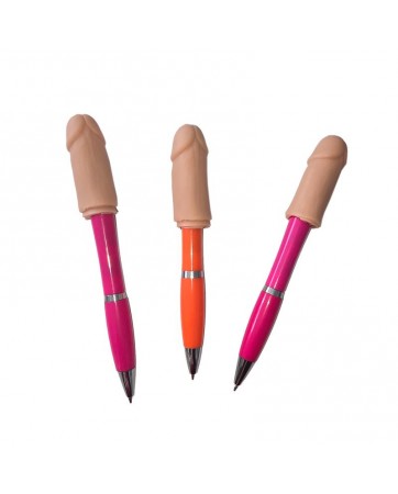 3 Boligrafos con Punta de Pene