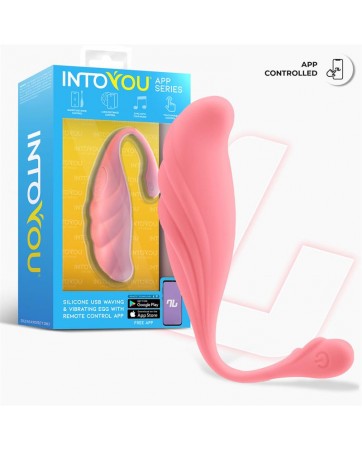 Huevo Vibrador con Movimiento Waving con APP USB