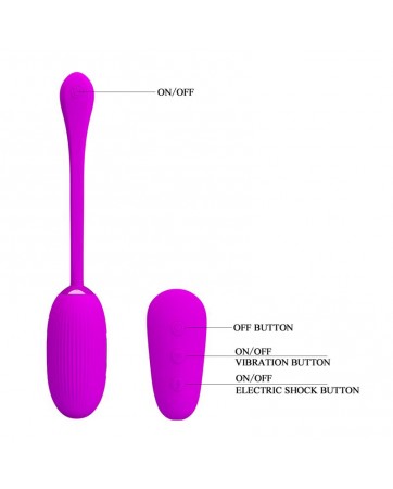 Shock Fun Huevo Vibrador con Electro Shock y Control Remoto