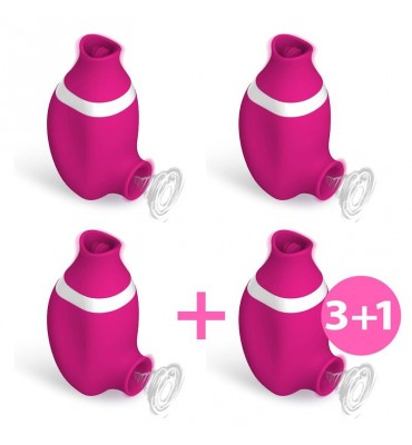 Pack 31 No Seven 2 En 1 Succionador de Clitoris y Lengua Estimuladora