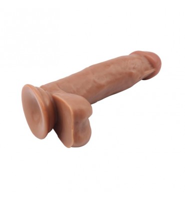 Dildo Dual Density Fashion Dude 178 x 4 cm Bronceado