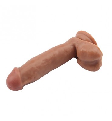 Dildo Dual Density Fashion Dude 178 x 4 cm Bronceado